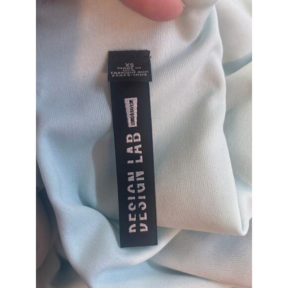 NWT Design Lab Lord & Taylor XS Sage Green Crushed Velvet Slip Dress Lined - Picture 5 of 10